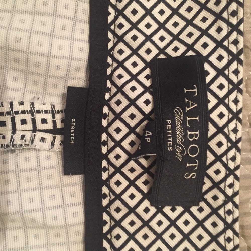 Talbots Patterned Capri Trouser Pant - image 4